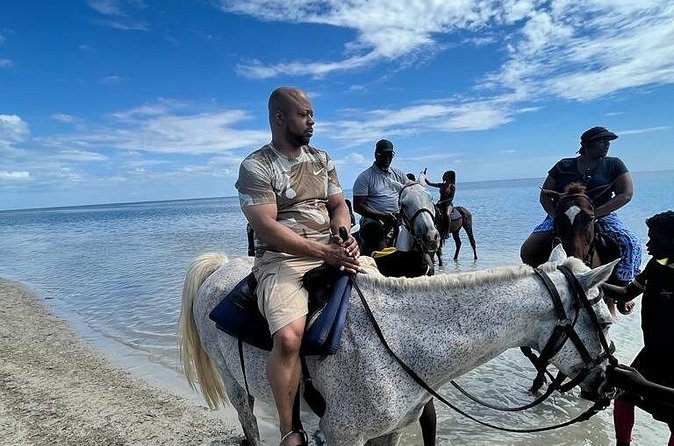 Horseback Riding in the Ocean from Ocho Rios & Runaway Bay - Riding Into the Ocean and Taking Photos