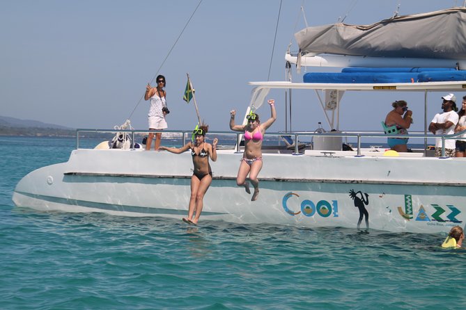 Jamaica Dunn's River Falls Party Cruise with Snorkeling - Food, snacks, and the open bar