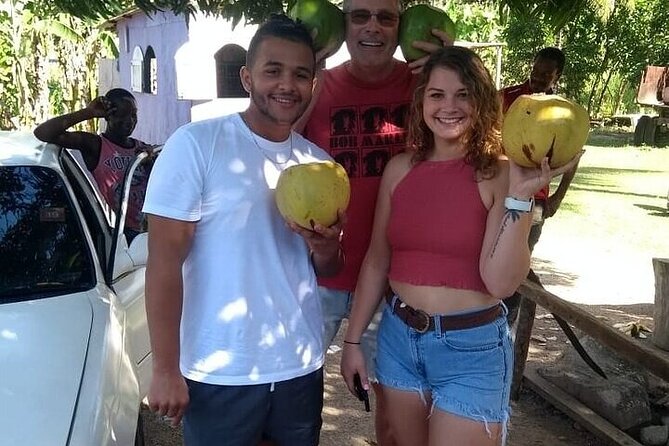 Jamaica Farm Private Dispensary Tour Montego Bay - Fruit from the tree, coconut water, and farm-table food