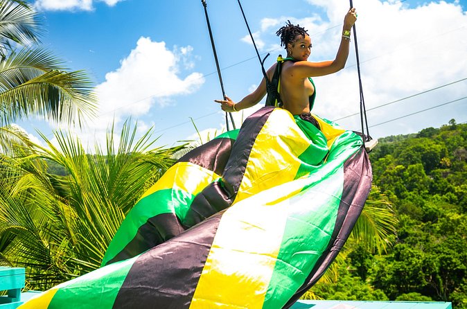 Jamaica Swing Drone Photoshoot with Dress Lunch and Transport - The people make a difference