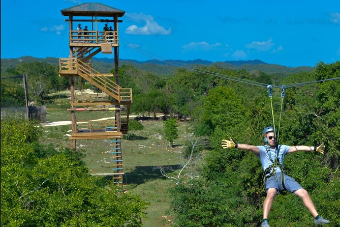 Jamwest Reggae Zipline Tour from Negril - Flying above Jamaica from a Negril hotel