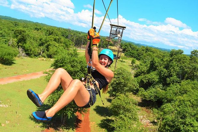 Jamwest Reggae Zipline Tour from Negril - Getting fitted with a helmet, harness, and gloves