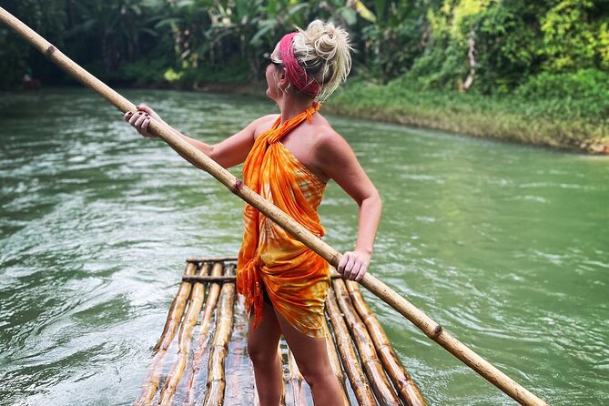 Lethe River Bamboo Rafting & Limestone Foot Massage Experience - The limestone massage from the knees down
