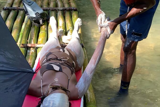 Montego Bay Bamboo Rafting and Hip Strip Private Tour - The limestone foot massage