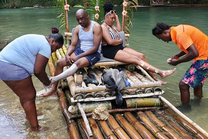 Montego Bay Bamboo Rafting & limestone Massage Private Transfer. - The people who make the day work