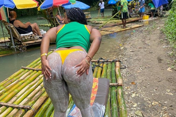 Montego Bay Bamboo Rafting Tour with Limestone Foot Massage - Swimming, snacks, shopping, and photo stops