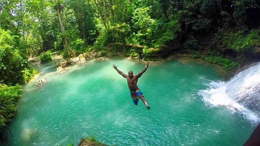 Montego Bay: Blue Hole, Dunn’s River, and Beach Club Trip - Blue Hole Gives the Day Its Wild Start