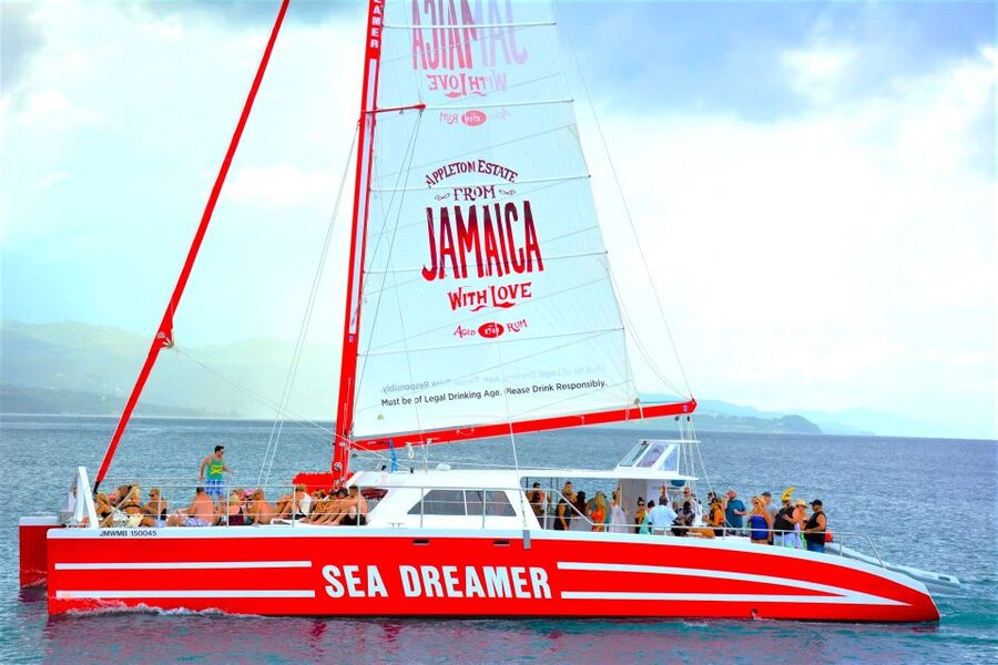 Montego Bay Catamaran Cruise and Snorkeling Tour - Finding your place on the luxury catamaran