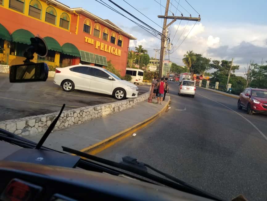 Montego Bay Excursion and Beach - A local food market, with Jamaica beyond the hotel menu