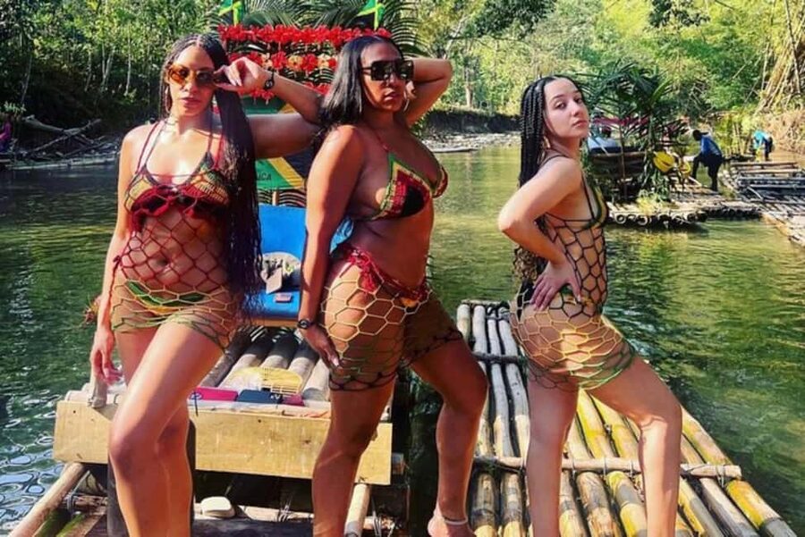 Montego Bay, Jamaica: Bamboo Rafting with Foot Massage - The foot massage beside the river