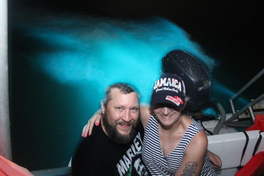 Montego Bay: Luminous Lagoon Evening Boat Tour - Swimming in the glowing water