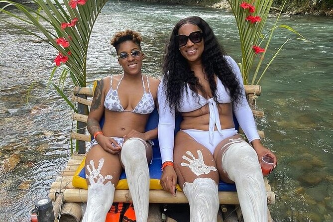 Montego Bay Rafting, Hip-Strip Shopping & Margaritaville Tour - The limestone foot massage on the raft