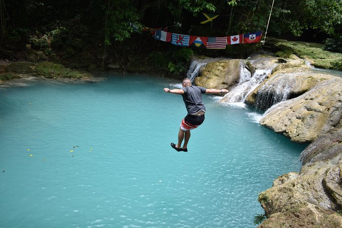 Montego Bay Shore Excursion: Blue Hole & Secret Falls Tour plus Shopping - Scotchies gives lunch a Jamaican flavor