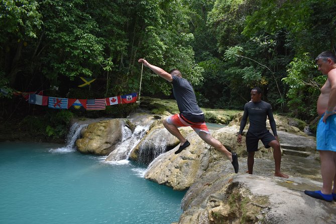 Montego Bay Shore Excursion: Blue Hole & Secret Falls Tour plus Shopping - The Montego Bay to Ocho Rios ride