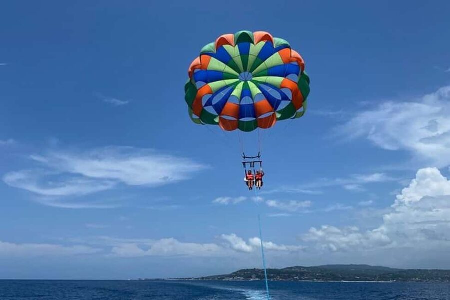 Montego Bay Thrilling Watersports Adventure Packages - Parasailing 200 feet above Montego Bay