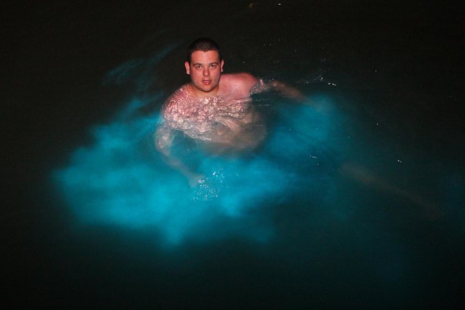 Mystic Luminescent Lagoon Night Cruise & Swim in Jamaica - Arriving at the lagoon and boarding the boat