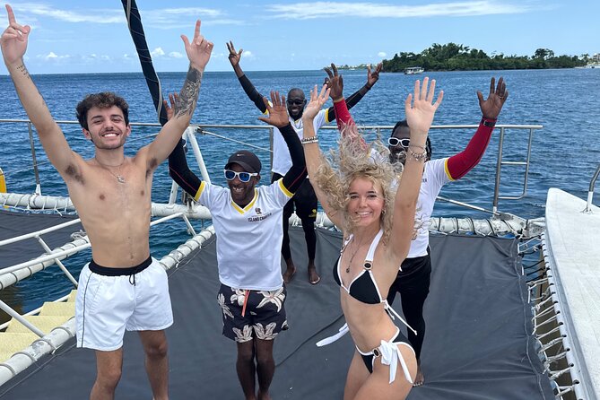 NEGRIL CATAMARAN CRUISE Sunset Ricks Cafe Adults only ALL HOTELS - Boarding requires a walk through the sea
