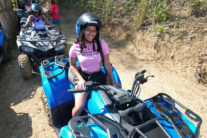 No driver’s license required Atv ride with transportation. - Group size, fitness, and comfort