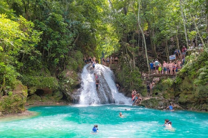 Ocho Rios: Amazing Blue Hole and Chill at Reggae Hill - Blue Hole: one hour of water, rocks, and jumps
