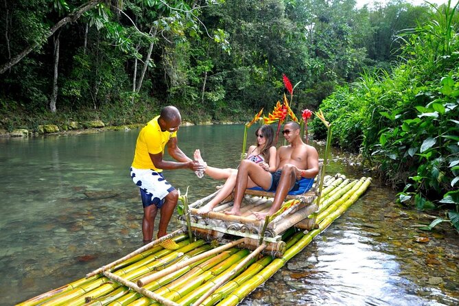 Private Bamboo Rafting along Great River with Pickup - From Montego Bay to Lethe St. James