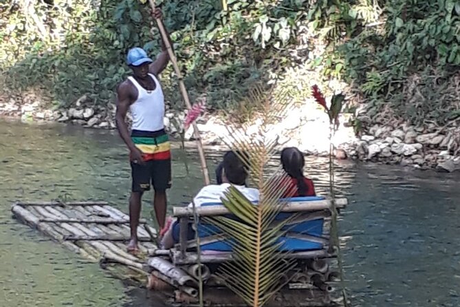 Private Bamboo Rafting along Great River with Pickup - Boarding the handmade bamboo raft