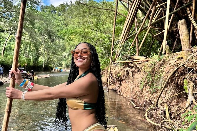 Private Bamboo River Rafting & Foot Massage from Montego Bay - Limestone foot massage after the river