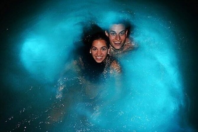 Private Luminous Blue Lagoon Night Tour in Falmouth - Swimming in the glowing water