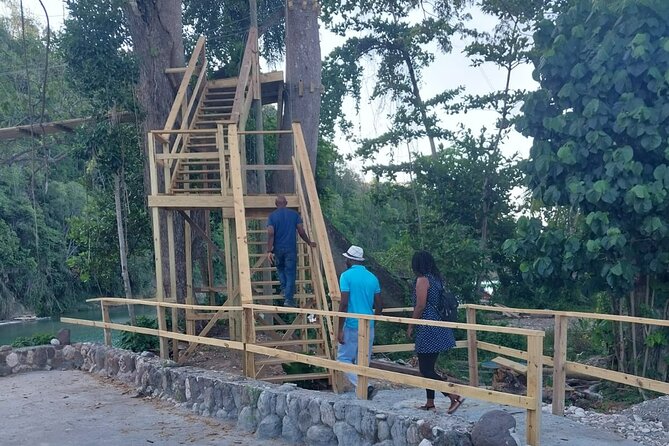 Rio Nuevo Village Ziplining - Three lines, one bridge, and a river crossing