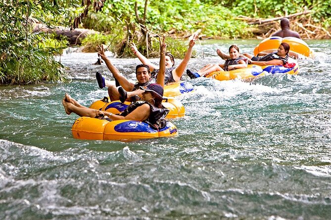 River Rapids Tubing and Beach Visit with Private Transportation - Getting ready at the river base