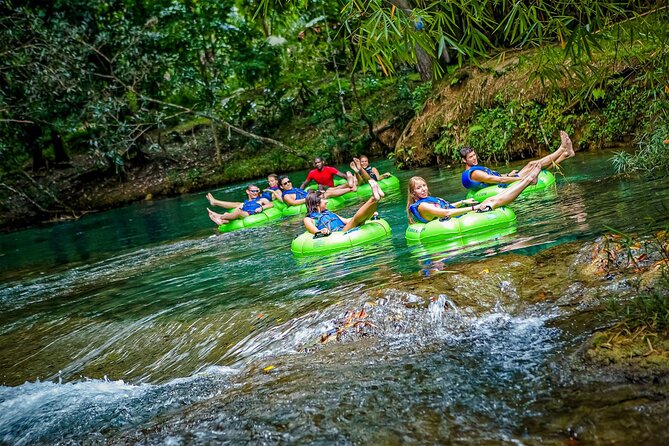 River Tubing with Private Transportation from Montego Bay - Floating through clear water and gentle rapids